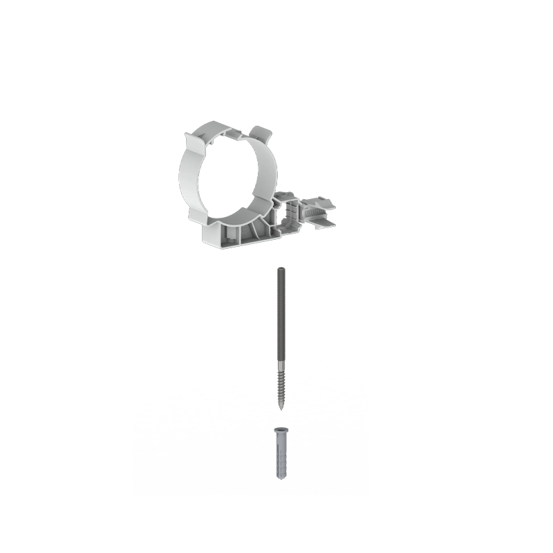 Burgerhout Easysafe muurbeugel PP 80mm wit 400452203 | CVketel.nl